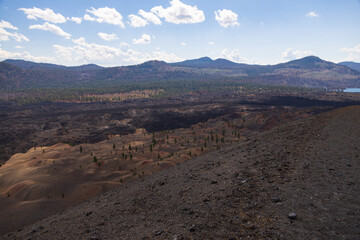 View from Cinder Cone Volcano, Lassen Volcanic National Park, California