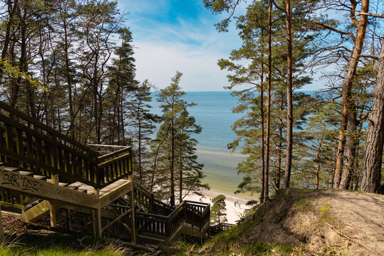 Kawcza Gora stairs from the cliff