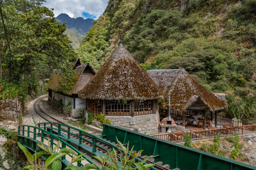Fototapeta na wymiar Scenes around Aguas Calientes, near Machu Picchu, Peru.
