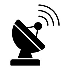 Satellite Dish Glyph Icon