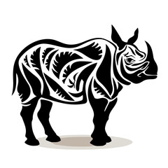 illustration of a rhinoceros