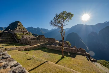 Rideaux velours Machu Picchu Machu Picchu, Peru.