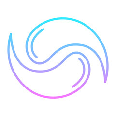 Obraz premium Black Hole Gradient Icon