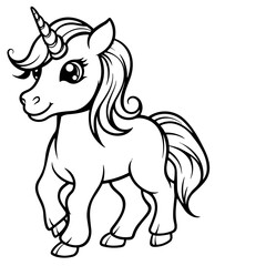vector illustration of unicorn