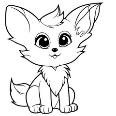 illustration of a baby fox