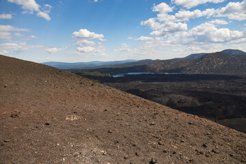 View from Cinder Cone Volcano at Lassen Volcanic National Park, California