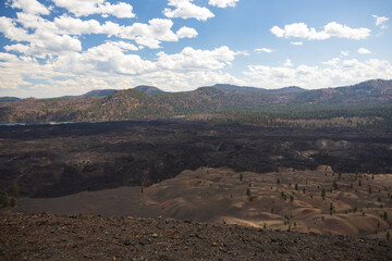 View from Cinder Cone Volcano at Lassen Volcanic National Park, California