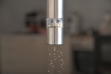 Macro photography of electric pepper and salt mill © Mirko