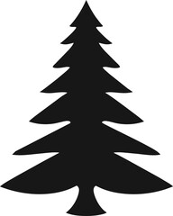 Real Christmas spruce tree. Sketch for greeting card with text, festive poster or party invitations.The attributes of Christmas and New year. Vector closeup illustration realistic style.