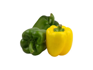 Capsicum, Amazing Color Yellow Green Three Capsicums
