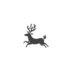 Reindeer . Perfect for adding a touch of Christmas spirit to graphics, cards, websites, and apps. Vector icon illustration template