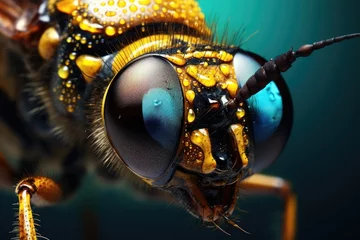 Foto op Plexiglas Macrozoom of insect eyes and their amazing details  © PinkiePie
