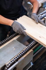 Wood. industry. Production of wooden boards. 