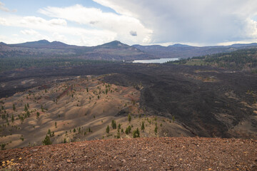 View from Cinder Cone Volcano, Lassen Volcanic National Park, CA
