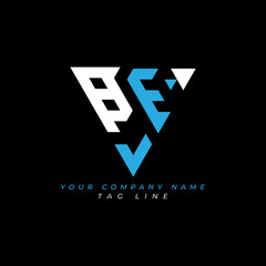 BEV letter logo creative design with vector graphic Pro Vector