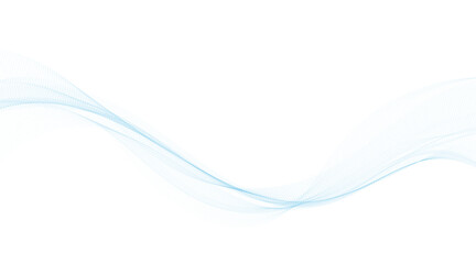 Abstract vector background with blue wavy lines. Blue wave background. Blue lines vector illustration. Curved wave. Abstract wave element for design.