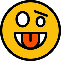 Fototapeta premium Cheeky Face Emoji 