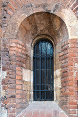 Fototapeta na wymiar Window of the Convent of St. Agnes of Bohemia in Prague