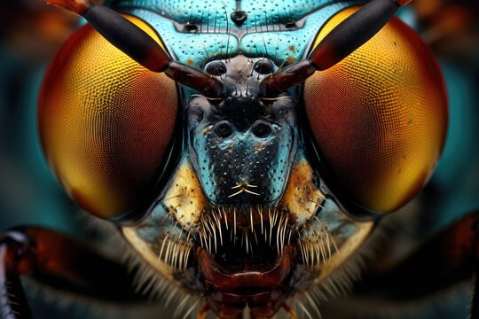 Macrozoom of insect eyes and their amazing details 