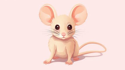Cute Baby Mouse Illustration