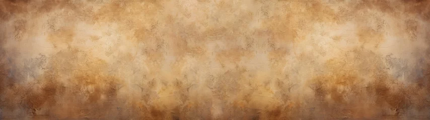 Fotobehang Stucco texture background, textured and grainy plaster surface, brown, beige and neutral tones backdrop, rustic and charming © Gertrud