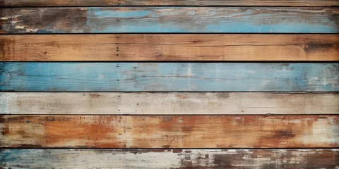 Rollo grunge wood planks for background. © CreativeCreations