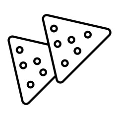Nachos Outline Icon