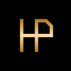 Obraz premium Letter H diamond minimal luxury logo