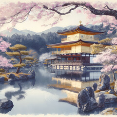 japanese garden in autumn