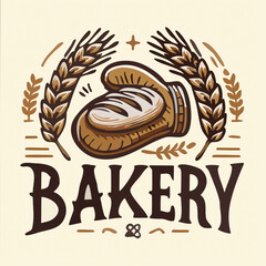 logo for a bakery with bread