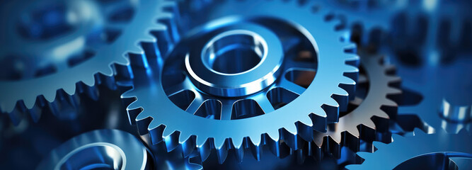 Some machinery with gears stacked together, industrial machinery concept - obrazy, fototapety, plakaty