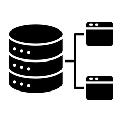 Unstructured Data Glyph Icon