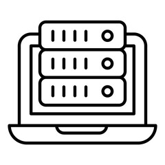 System Storage Outline Icon