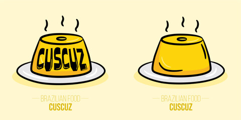Cuscuz - cuscus coscos couscous - Brazilian food - nordeste food