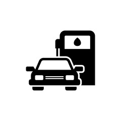 Fuel Pump Icon, Gasoline Pump Illustration