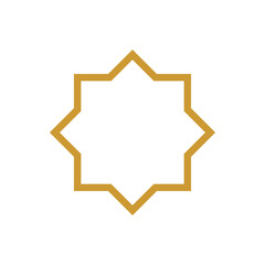 Islamic Shape Outline - Vector : Suitable for Islamic Theme and Other Graphic Related Assets.