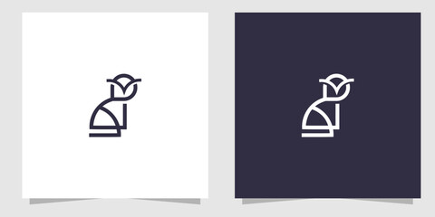 owl logo design vector