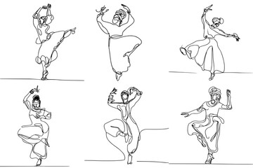 One-Line Drawing of African Dance: Celebrating Culture and Spirit
