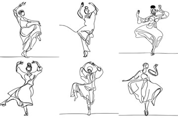 One-Line Drawing of African Dance: Celebrating Culture and Spirit