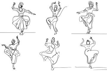 One-Line Drawing of African Dance: Celebrating Culture and Spirit