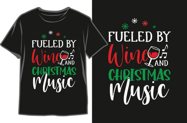 Christmas T-shirt Design. Christmas Beverages T-shirt