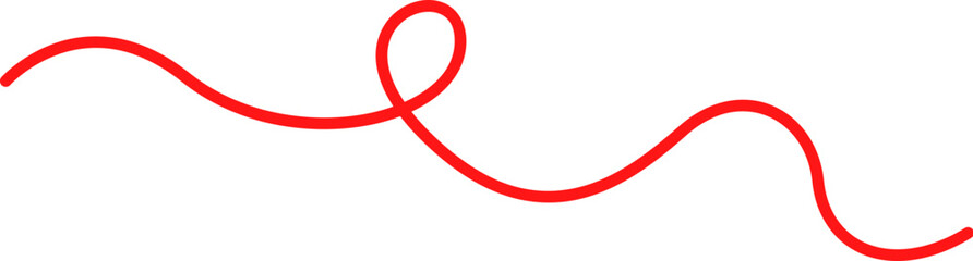 Red line thread vector
