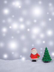 christmas card with santa claus