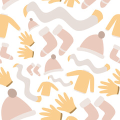 Season Equipment Seamless Pattern