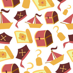 Pirates Seamless Pattern