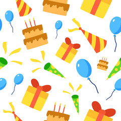 Birthday Seamless Pattern