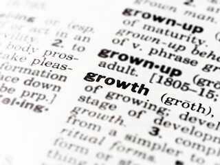 Fototapeta premium definition of the word growth