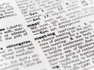 definition of the word meeting