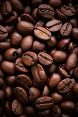 Fototapeta premium Close-Up Coffee Beans Perfect for Captivating Coffee Ads