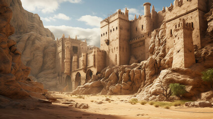 Castle Ruins in the Desert